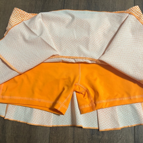 Nike Dri-FIT Club Long Tennis Skort Arctic Orange Animal Print Sz M - Picture 3 of 5
